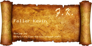 Feller Kevin névjegykártya
